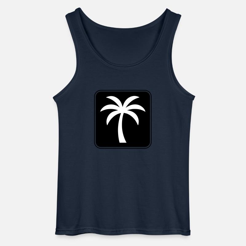 Palme Symbol Sommer - Gildan Männer Tank Top - Navy