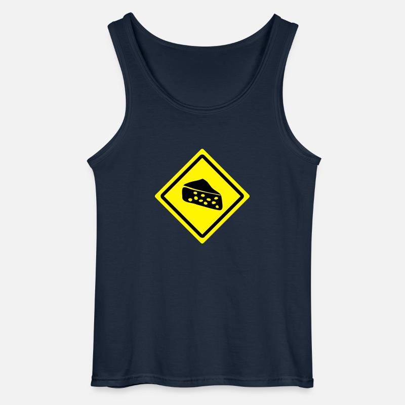 cheese roadsign - Gildan Männer Tank Top - Navy
