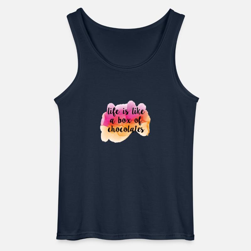 Chocolates - Gildan Männer Tank Top - Navy