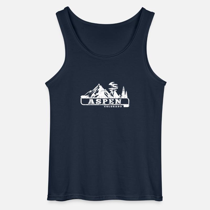 aspen - Gildan Männer Tank Top - Navy