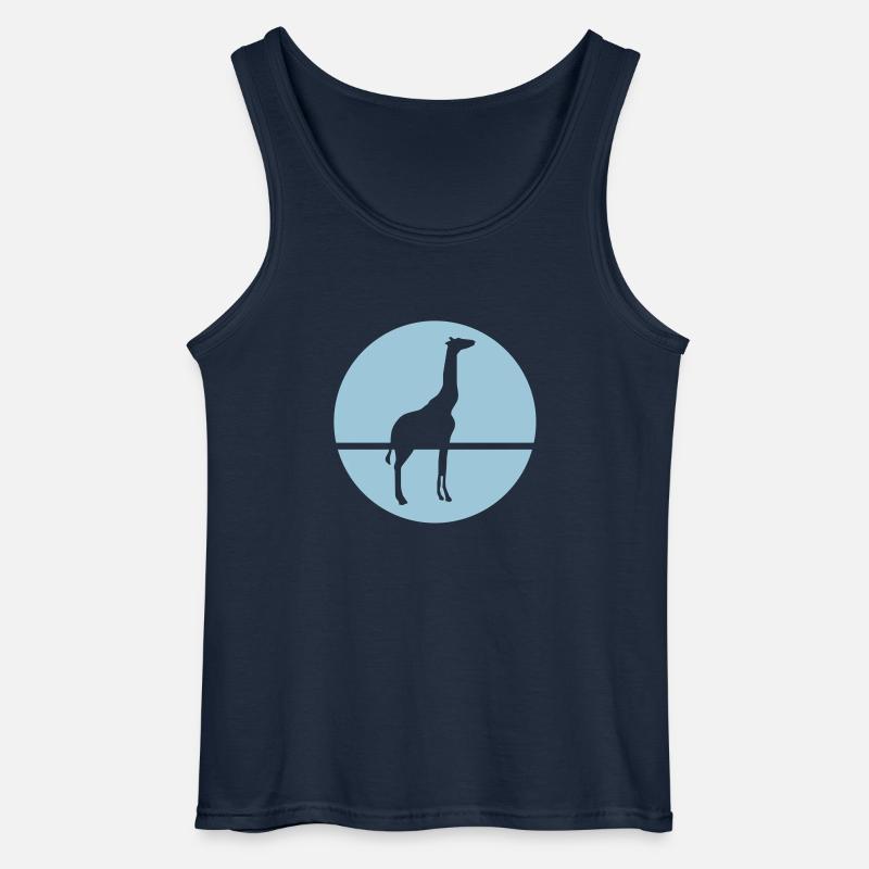 Giraffe - Gildan Männer Tank Top - Navy