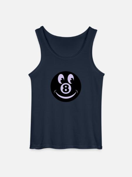 8 ball smiley vecto - Gildan Men’s Tank Top - navy