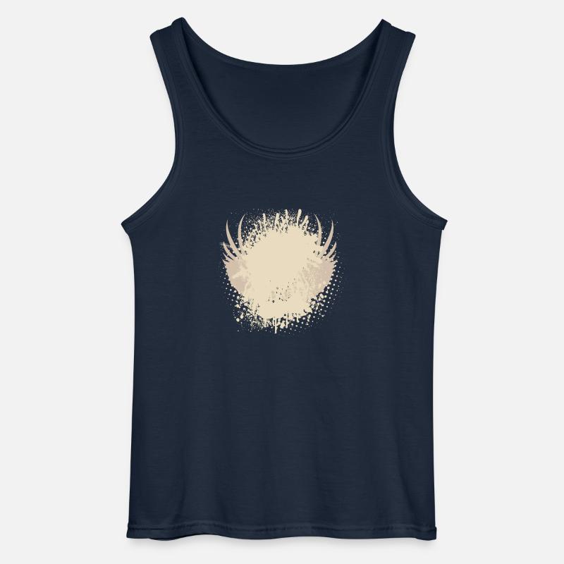 Vector background eu - Gildan Men’s Tank Top - navy