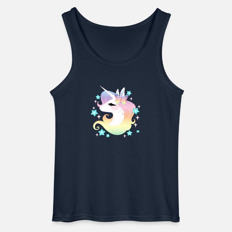Einhorn Strars - Gildan Männer Tank Top - Navy