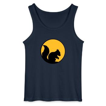 mond nacht sonne kreis rund logo silhouette schwar - Gildan Männer Tank Top - Navy - Vorne - AI Model Male 185 dark (185cm)