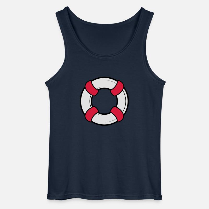 Rettungsring - Gildan Männer Tank Top - Navy