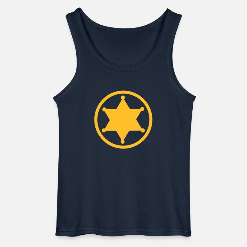 Sheriff - Gildan Männer Tank Top - Navy