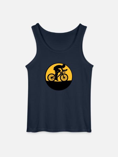 Night Moon Biker - Gildan Men’s Tank Top - navy
