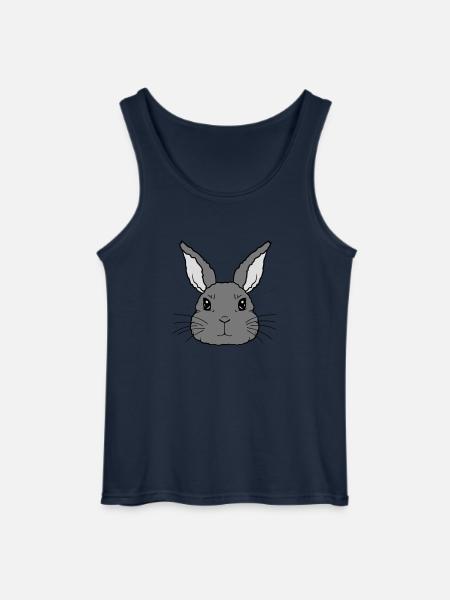 Mignon petit visage de lapin - Débardeur Gildan Homme - marine