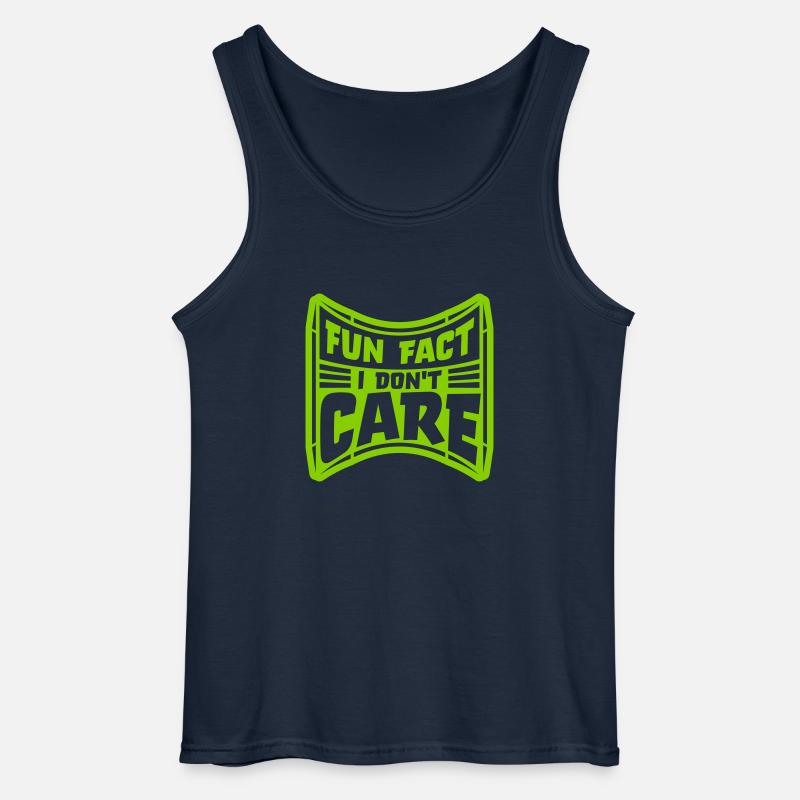 I dont care fact - Gildan Männer Tank Top - Navy