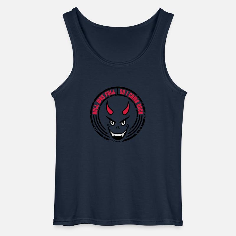 hell was full Quote - Gildan Men’s Tank Top - navy