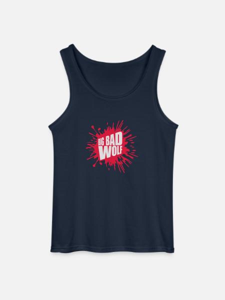 big bad wolf quote - Gildan Men’s Tank Top - navy