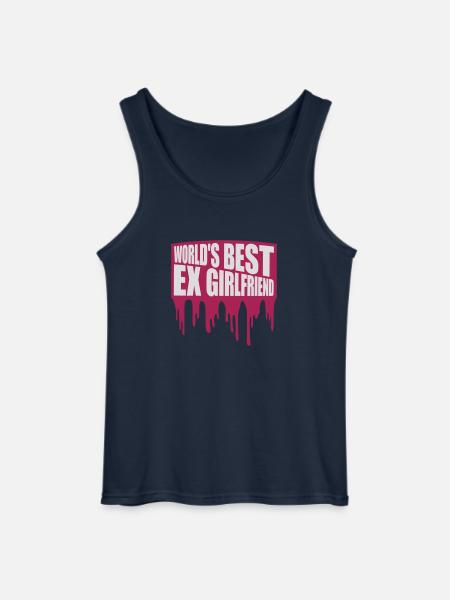 World's Best Ex Girlfriend - Gildan Men’s Tank Top - navy