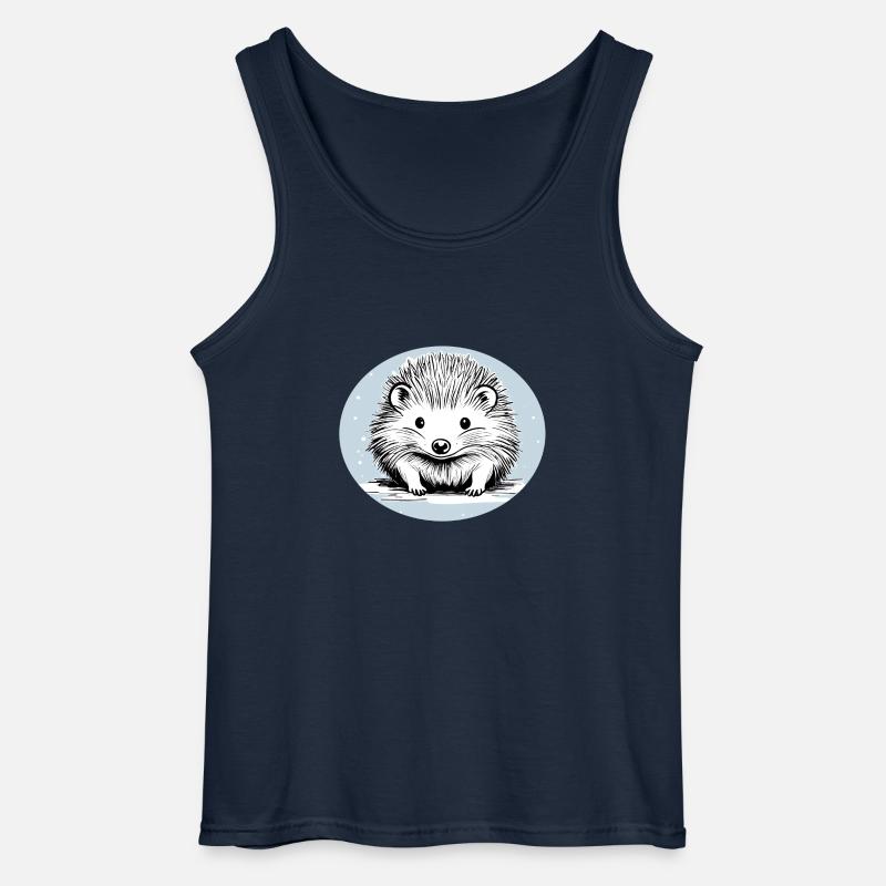 Niedlicher Igel - Gildan Männer Tank Top - Navy