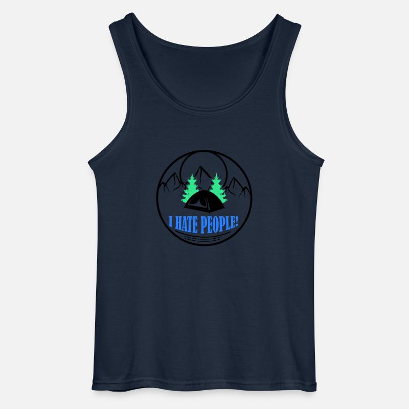 i hate people - Gildan Männer Tank Top - Navy
