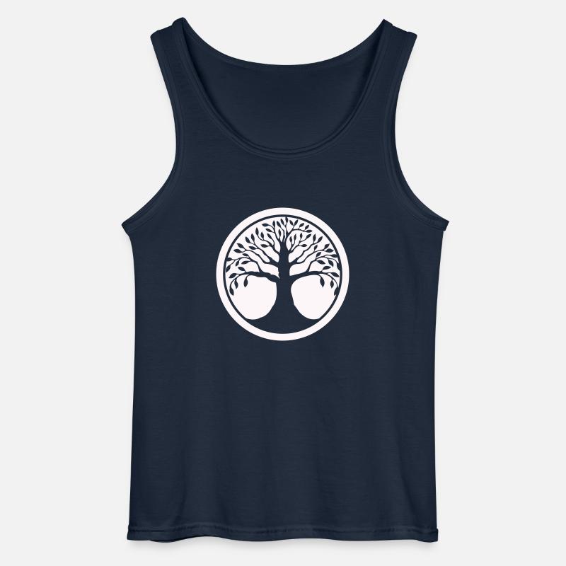 baum des lebens - Gildan Männer Tank Top - Navy