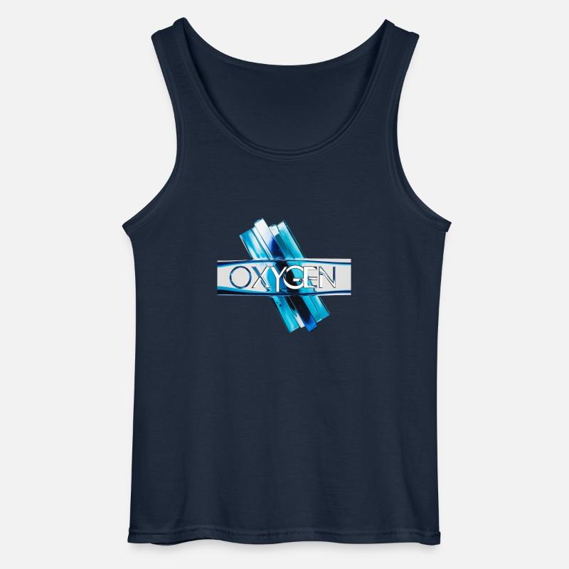 Sauerstoff - Oxygen - Gildan Männer Tank Top - Navy