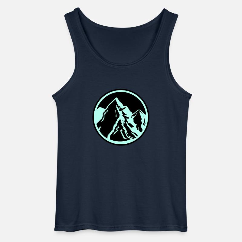 Mountains Mountains 1 - Gildan Men’s Tank Top - navy