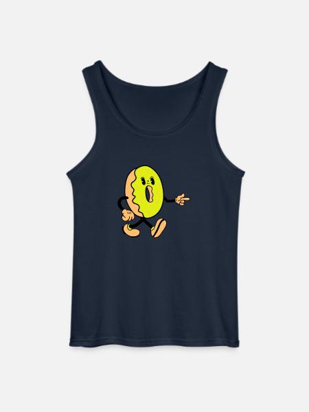 Donut Comic Funny - Gildan Men’s Tank Top - navy