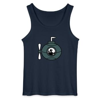 U-Boot Unterseeboot Tauchgang Tauchboot Kapitän - Gildan Männer Tank Top - Navy - Vorne - AI Model Male 185 dark (185cm)