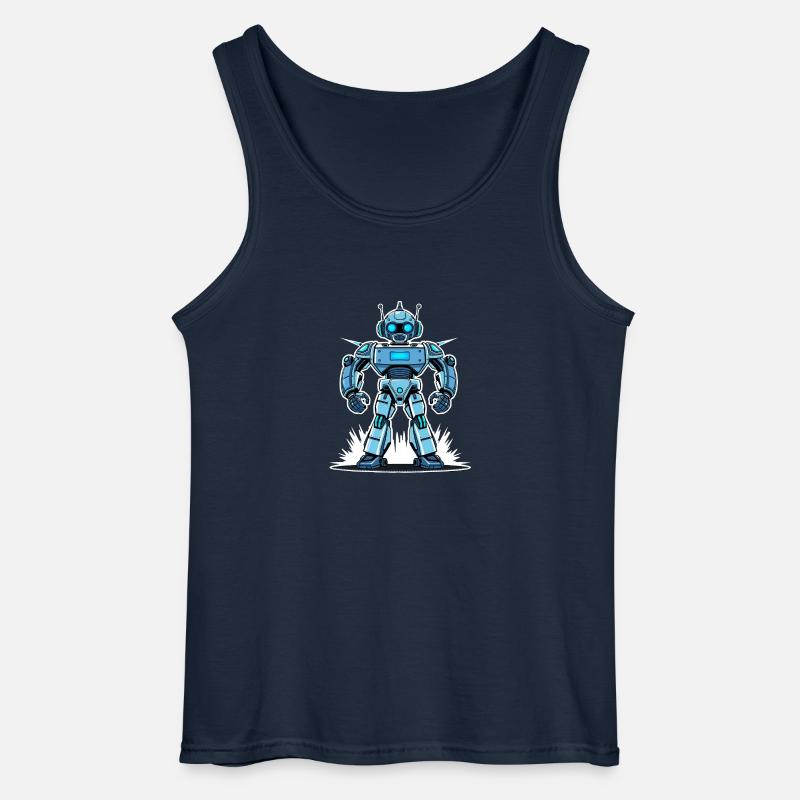 Cyber-Roboter – High-Tech Power - Gildan Männer Tank Top - Navy