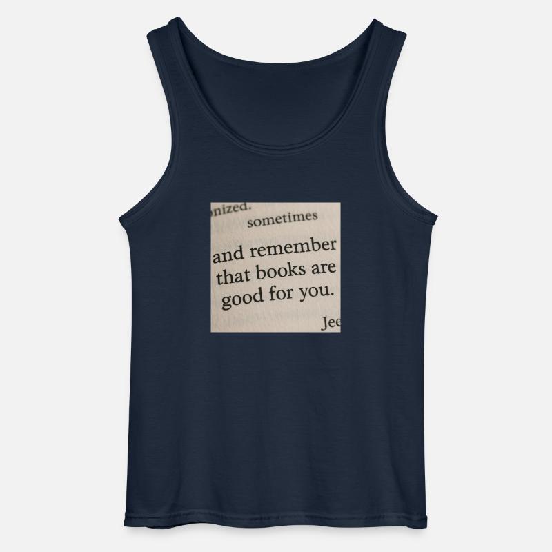 Buchseite - Bücher tun dir gut - Gildan Männer Tank Top - Navy