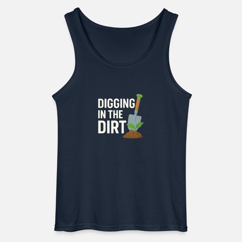 Digging in the Dirt – Gärtner - Gildan Männer Tank Top - Navy