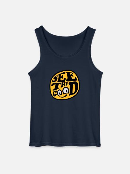 see the good quote - Gildan Men’s Tank Top - navy
