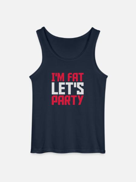 im fat lets party - Gildan Männer Tank Top - Navy