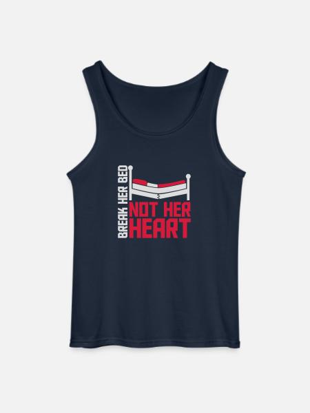 break her bed quote - Gildan Men’s Tank Top - navy