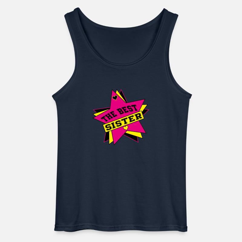 DIE BESTE SCHWESTER - Gildan Männer Tank Top - Navy