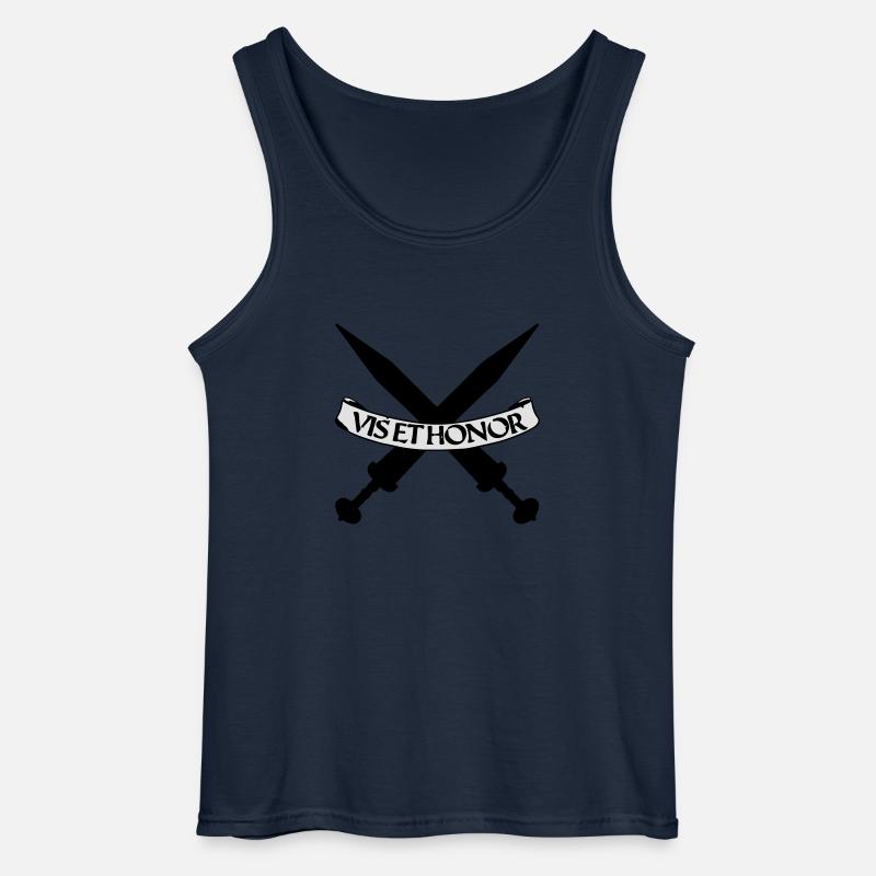 vis et honor - Gildan Männer Tank Top - Navy