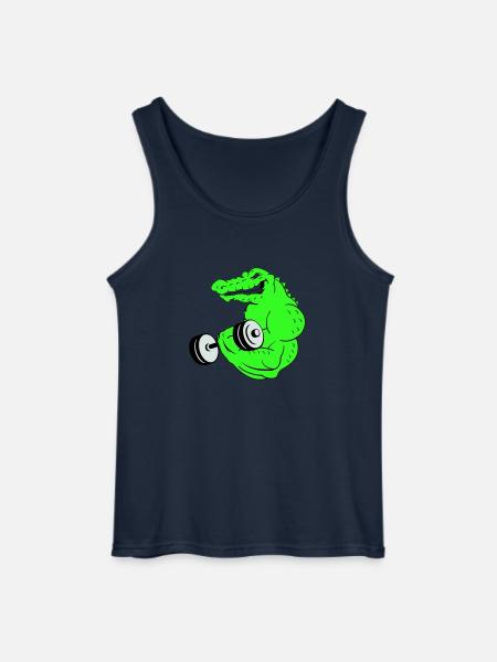 fitness crocodile 02 - Gildan Männer Tank Top - Navy