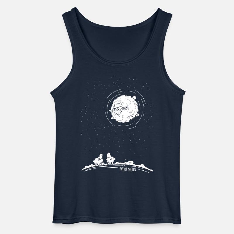 Wool Moon - Gildan Männer Tank Top - Navy
