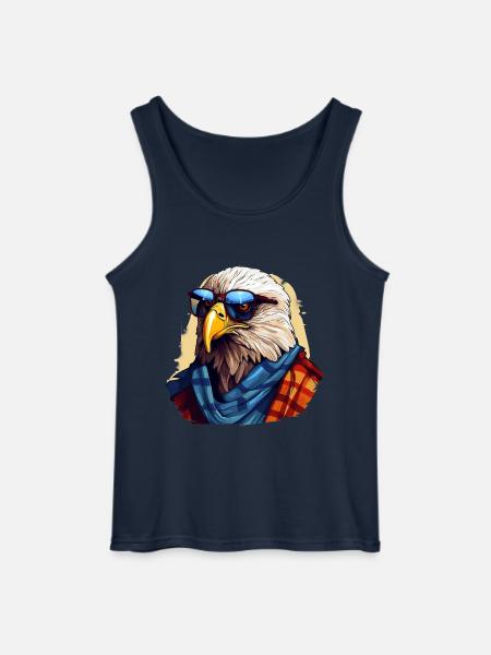 Streetwear Bald Eagle | Eagle lovers - Gildan Men’s Tank Top - navy