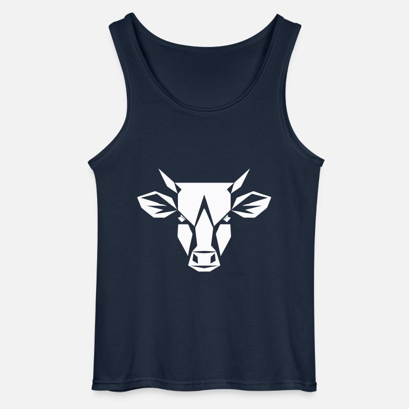 Bulle Polygon - Landwirtschaft Design - Gildan Männer Tank Top - Navy