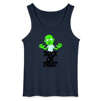 Zombie Trick or Treat - Débardeur Gildan Homme - marine - Devant - AI Model Male 185 dark (185cm)