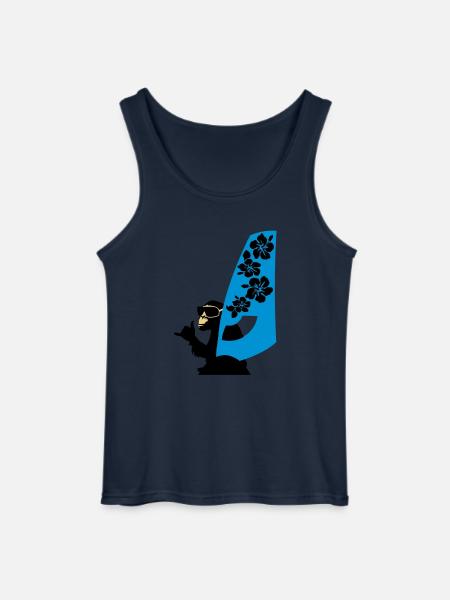 windsurfer - Gildan Men’s Tank Top - navy