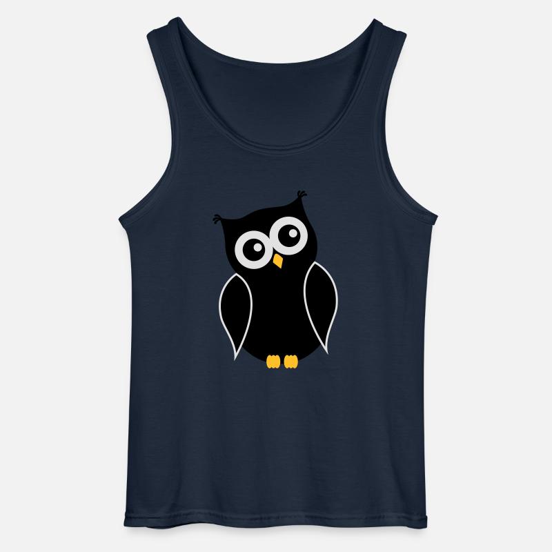 Eule01 - Gildan Männer Tank Top - Navy