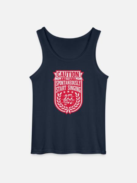 may spontaneously start singing - Gildan Men’s Tank Top - navy