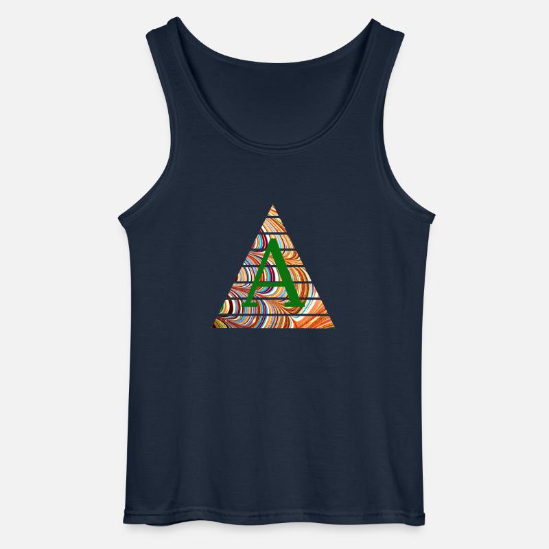 triangle e 56 a - Gildan Men’s Tank Top - navy
