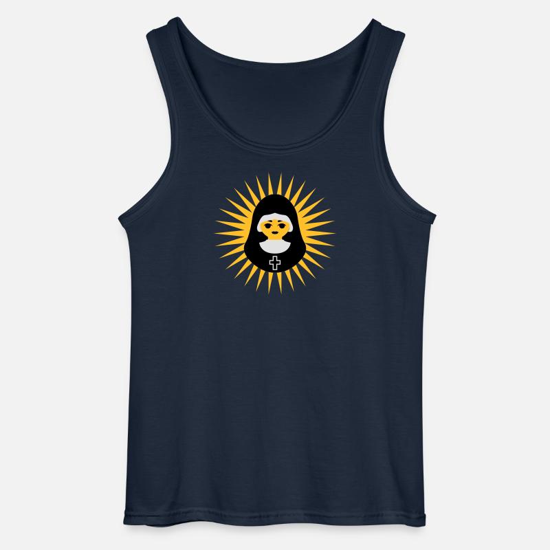 Nonne - Gildan Männer Tank Top - Navy