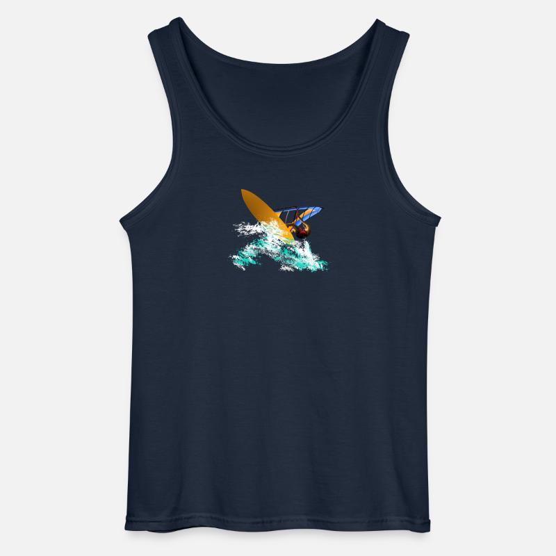 Windsurfing - Gildan Männer Tank Top - Navy