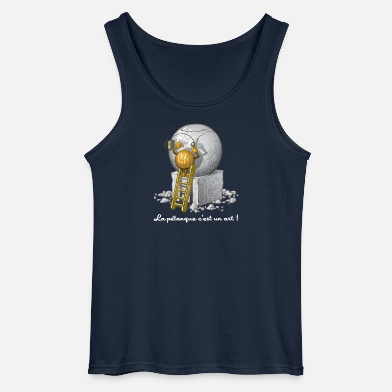 Pétanque ist eine Kunst - Gildan Männer Tank Top - Navy