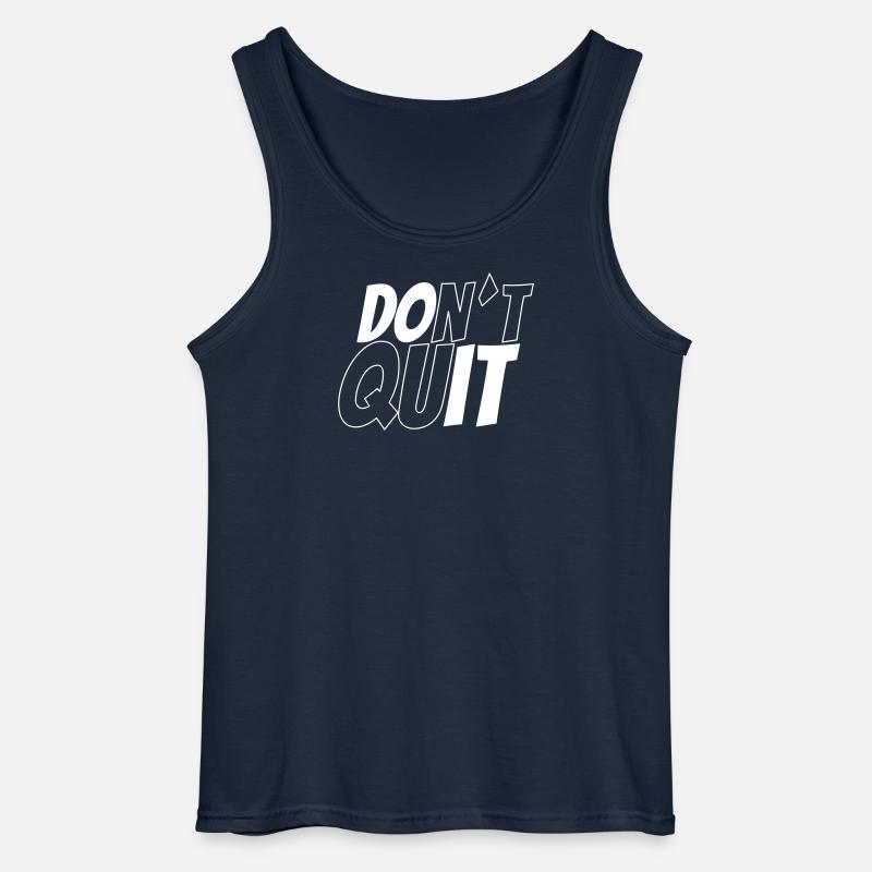 dont´t quit vs do it - Gildan Männer Tank Top - Navy