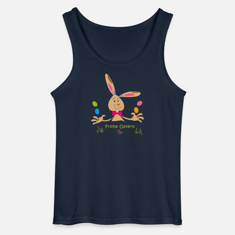 frohe Ostern - Gildan Männer Tank Top - Navy