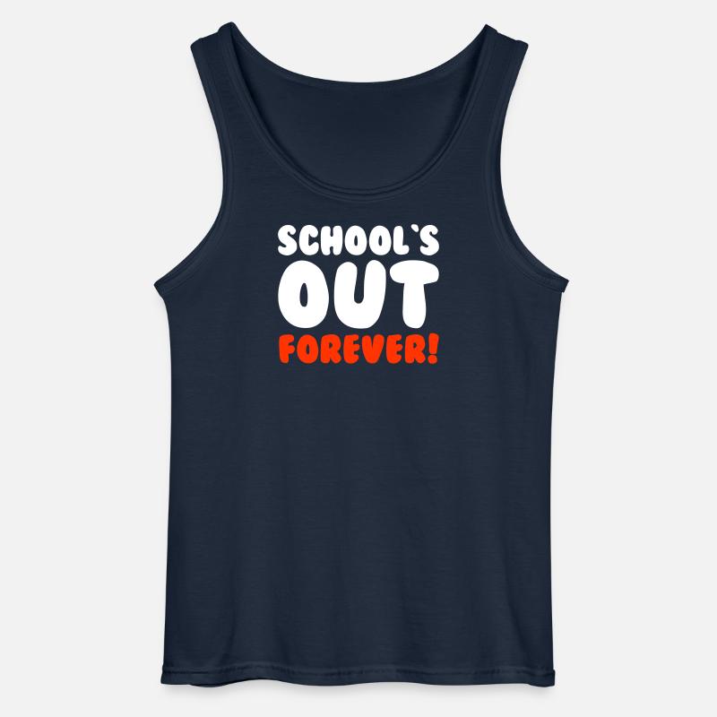 SCHOOL`S OUT FOREVER - Gildan Männer Tank Top - Navy