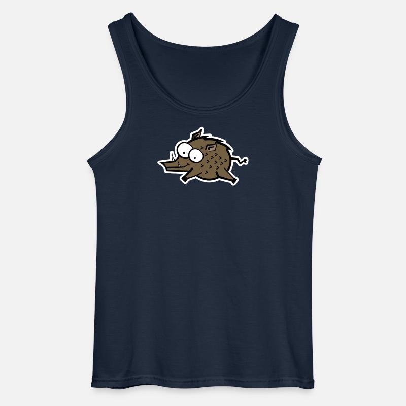Wildsau - Gildan Männer Tank Top - Navy