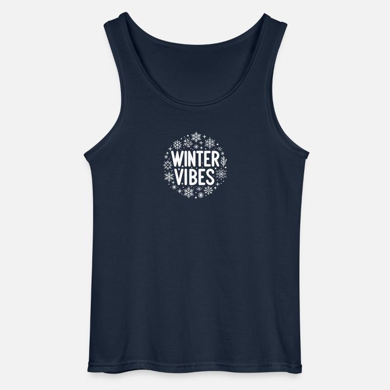 Winter Vibes - Gildan Männer Tank Top - Navy