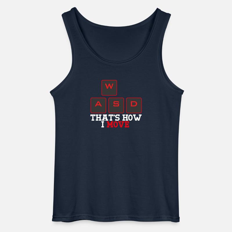 WASD That's how I move - Gildan Männer Tank Top - Navy